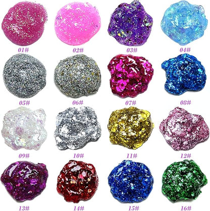 Holographic Face Glitter Gel Body Shimmer Makeup for for Hair, Face, Clavicle, Arm, Nail, Eyeshadow, Long Lasting Waterproof Party Glitter for St. Patrick's Day, 1.35oz (Grass Green #16)