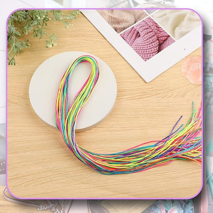 30 Pieces Colorful Hair Wrap String For Braids Assorted Gradient Hair Rope Band Multi Rainbow Braiding Hair Tie for Women Girls DIY Ponytail Braids Fashionable Hair Styling Accessories(Style 1)