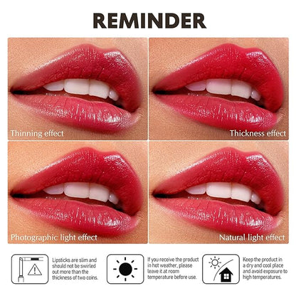 Nude Red Lipstick for Women Hydrate Lipstick Glossy Moisture Lip Gloss Sheer-Medium Coverage Shine Tinted Lip Balm for Dry Lips, DM97 Rose Nude