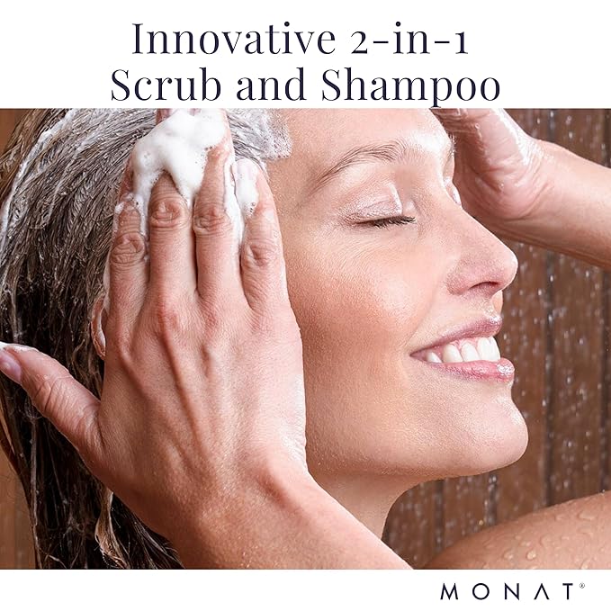 MONAT Scalp Purifying Scrub - w/Rejuveniqe® Deeply Cleanses, Purifies & Soothes Leaving Hair Cleansed & Fresh. Dissolves Dead Skin Cells & Restores Balance to the scalp. - Net Wt. 134 ml/4.5 fl. oz.