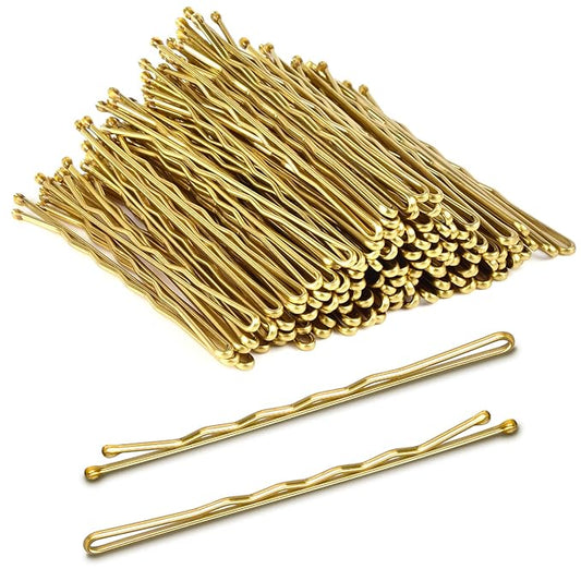 MORGLES 2.75"Long Bobby Pins for Thick Hair, 120PCS Large Bobby Pins Blonde for Women Girls with Box