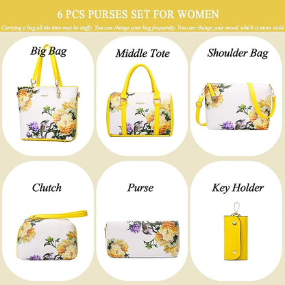 2E-youth Designer Purses and Handbags for Women Satchel Shoulder Bag Tote Top Handle Bag
