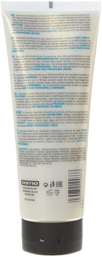 Osmo Intensive Deep Repair Hair Mask for Restoring Moisture and Conditioning Hair and Creating Beautiful Healthy, Naturally Glossy Hair. Size 250 ml.…