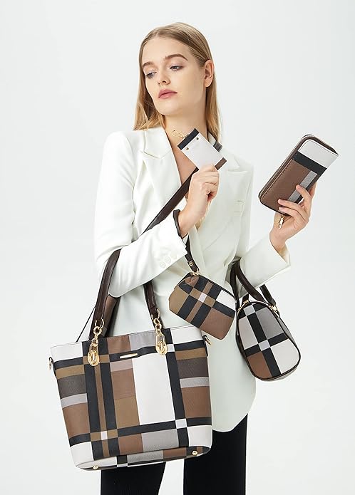 2E-youth Designer Purses and Handbags for Women Satchel Shoulder Bag Tote Top Handle Bag