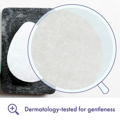 Buf-Puf Regular Facial Sponge, Dermatologist Developed, Removes Deep Down Dirt & Makeup that Causes Breakouts and Blackheads, Reusable, Exfoliating, White, 1 Count (Pack of 2)