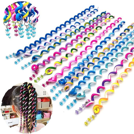 12 Colors Girls Hair Braid Clips, Hair Styling Twister Barrette, Spiral Spin Hair Tool Accessories for Birthday Pary, Bar, Wedding