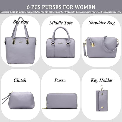 2E-youth Designer Purses and Handbags for Women Satchel Shoulder Bag Tote Top Handle Bag