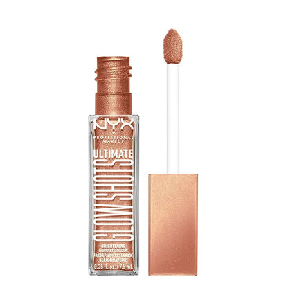 NYX PROFESSIONAL MAKEUP Ultimate Glow Shots, Liquid Eyeshadow, Long-Lasting Shimmer Eye Shadow with Vitamin C - Twisted Tangerine