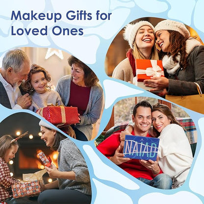 Color Nymph Multi-Colored Makeup Palettes丨Highly Pigmented 54 Colors Eyeshadow Palette with Matte Shimmer Finishes丨Cruelty Free Travel Size Makeup Pallet (Blue)