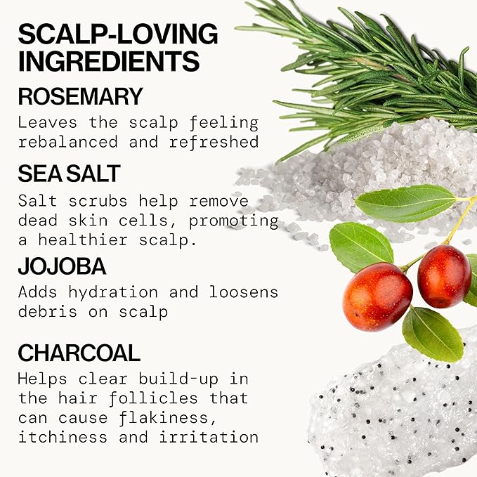 PACIFICA Rosemary Detox Scalp Scrub by Pacifica for Women - 4 oz Scrub, White