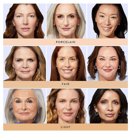 LAURA GELLER NEW YORK Award-Winning Baked Balance-n-Brighten Color Correcting Powder Foundation - Fair - Buildable Light to Medium Coverage - Demi-Matte Natural Finish