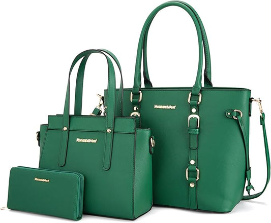 Montana West 3PCS Purses for Women Tote Bag and Wallet Set Shoulder Satchel Handbags