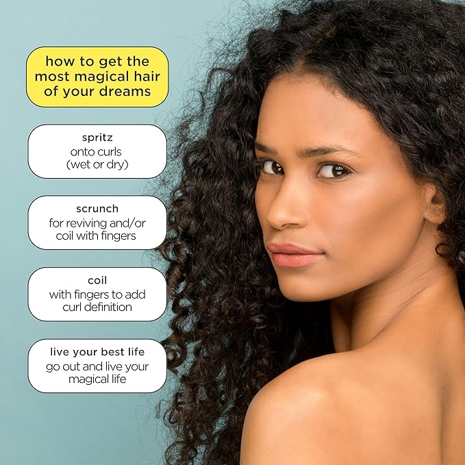 Pacifica Pineapple Curls Refresher Mist Frizz Control Spray & Curly Hair Enhancing -w/Hyaluronic Acid Vitamin B5 & Natural Plant Oils Revitalizes Curls - Vegan Cruelty Free Dermatologist Tested