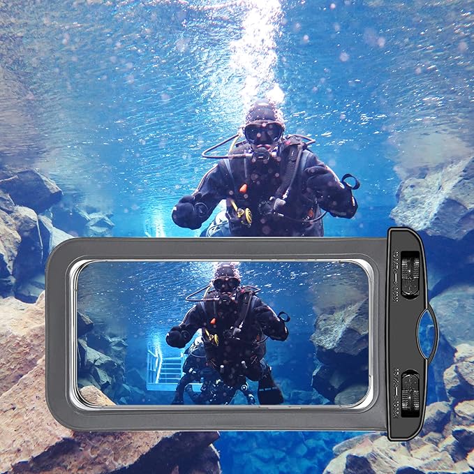 10 Pack Universal Waterproof Phone Pouch, Large Phone Waterproof Case Dry Bag IPX8 Outdoor Sports for Apple iPhone 16 15 14 13 12 11 Pro Max Plus SE, Samsung Galaxy S25 Ultra,Note,Up to 7.5"