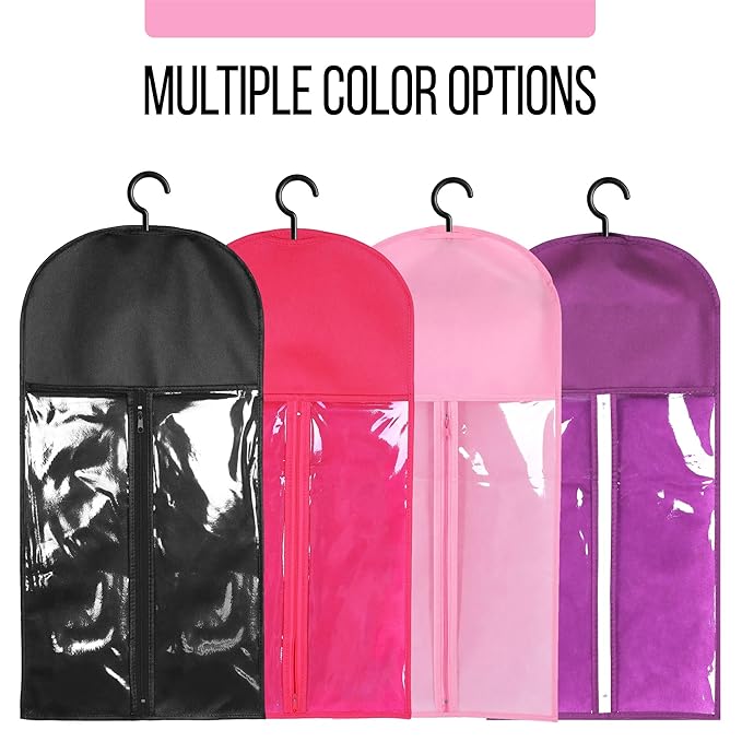 2PCS Wig Holder Wig Storage Portable Wig Bags Storage with Hanger Hair Extension Holder for Styling Wig Storage Bags Wig Organizer for Multiple Wigs Stand Hair Extensions, Wigs & Accessories (Pink)