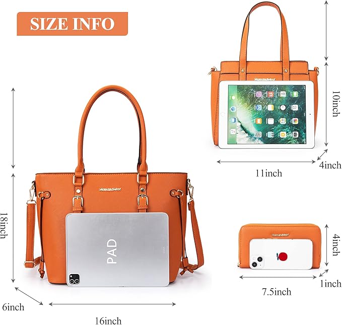 Montana West 3PCS Purses for Women Tote Bag and Wallet Set Shoulder Satchel Handbags