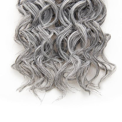 8 Packs Curly Crochet Hair GoGo Curl Crochet hair for Women Deep Wave Braiding hair,Synthetic Bohemian Crochet Braid Water Wave Crochet hair Extensions (51#, 12inch)
