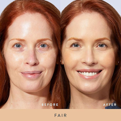 LAURA GELLER NEW YORK Award-Winning Baked Balance-n-Brighten To Go Color Correcting Powder Foundation - Fair - Buildable Light to Medium Coverage - Demi-Matte Natural Finish
