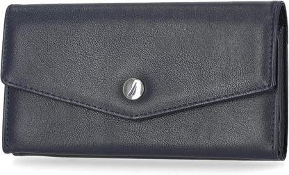 Nautica Money Manager RFID Slim and Small Wallet for Women - Credit Card Holder with Coin Purse and Zipper Wallet, Women's Clutch Organizer
