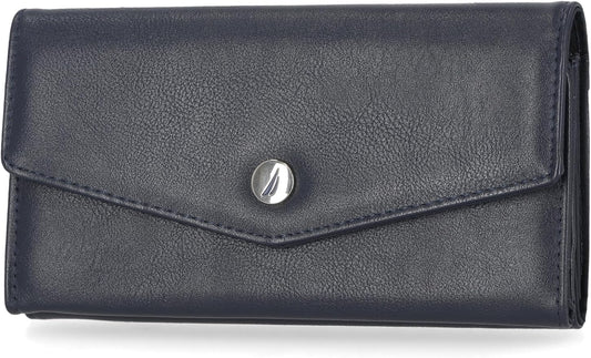 Nautica Money Manager RFID Slim and Small Wallet for Women - Credit Card Holder with Coin Purse and Zipper Wallet, Women's Clutch Organizer