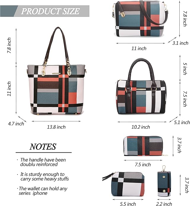 2E-youth Designer Purses and Handbags for Women Satchel Shoulder Bag Tote Top Handle Bag