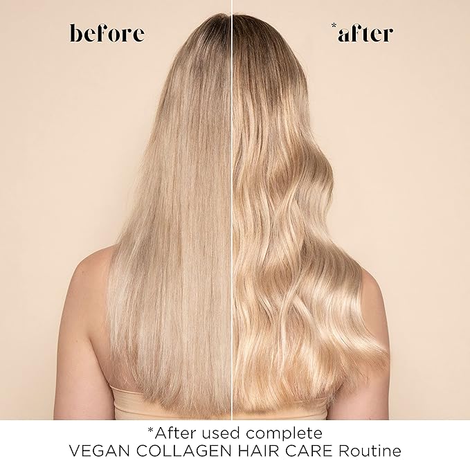 Pacifica Vegan Collagen Hydrating Hair Shampoo -w/Avocado Oil, Vitamin B5 - Adds Shine & Restores -for Dry & Damaged Hair - Sulfate Free Natural Clean Beauty Vegan & Cruelty-Free Dermatologist Tested