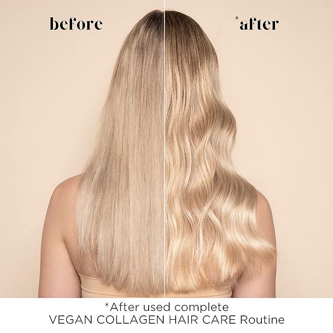 Pacifica Vegan Collagen Leave-In Repair Hair Mask – Leave-In Conditioner Treatment for Dry Damaged Hair, Hydrating Hair Repair Mask to Strengthen, Reduce Breakage & Split Ends Vegan & Cruelty-Free 4oz