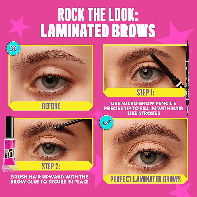 NYX PROFESSIONAL MAKEUP Micro Brow Pencil, Precise Eyebrow Pencil - Blonde