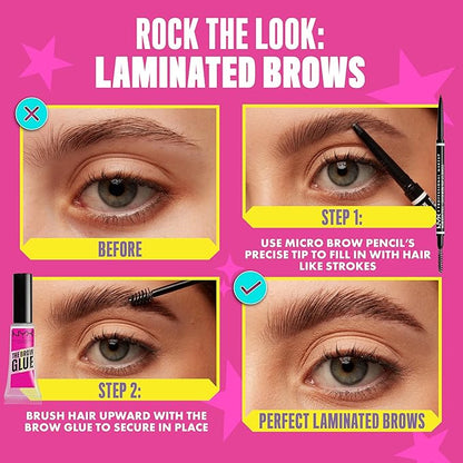 NYX PROFESSIONAL MAKEUP Micro Brow Pencil, Precise Eyebrow Pencil - Blonde