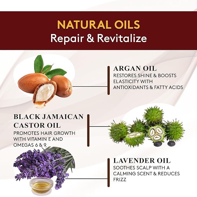 OKAY | Black Jamaican Castor Oil & Lavender Conditioner | For All Hair Types & Textures | Moisturize, Strengthen & Regrow Hair | With Argan Oil | Free of Sulfate, Silicone & Paraben | 12 oz