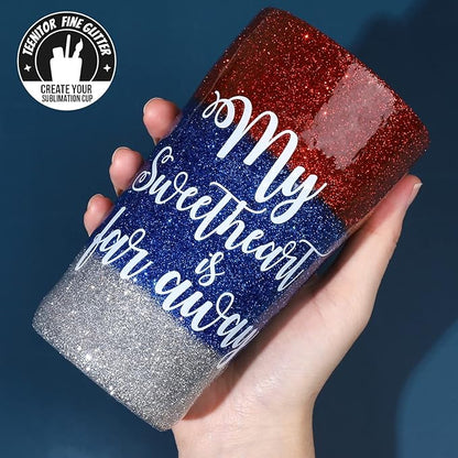 Teenitor Fine Glitter, 32 Jars, Each 8g GlitterAssorted Set for Color Arts and Craft , Eyeshadow, Makeup, Nail Art Pigment