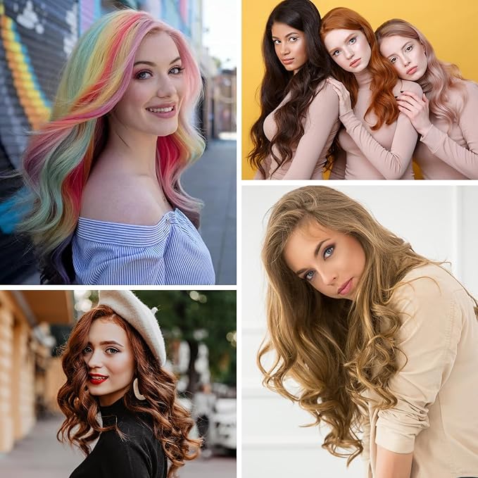 25Pcs Hairpieces Snap Clips U Shape Wig Clips for Hair Extensions Making Wig Accessories Set Tools (Brown)