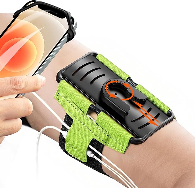 Arm Bands for Cell Phone - Detachable & 360 Rotatable Universal Cellphone Armband Case Compatible with iPhone Samsung Galaxy Pixel LG for Workout Excersize Sports Jogging Gym Fitness Runner