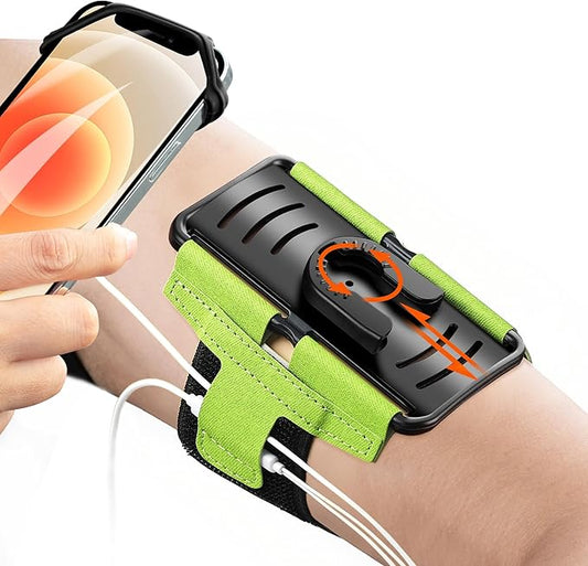 Arm Bands for Cell Phone - Detachable & 360 Rotatable Universal Cellphone Armband Case Compatible with iPhone Samsung Galaxy Pixel LG for Workout Excersize Sports Jogging Gym Fitness Runner