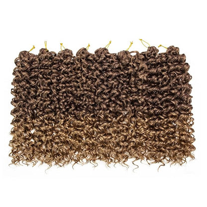 8 Packs Curly Crochet Hair GoGo Curl Crochet hair for Women Deep Wave Braiding hair,Synthetic Bohemian Crochet Braid Water Wave Crochet hair Extensions (12inch, 33/27)