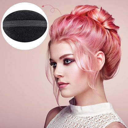 Bump It Up Volume Hair Base Set - Sponge Styling Insert, Braid Tool, Comb Clip, Bun Pad Accessories for Women Girls DIY Hairstyles (14)