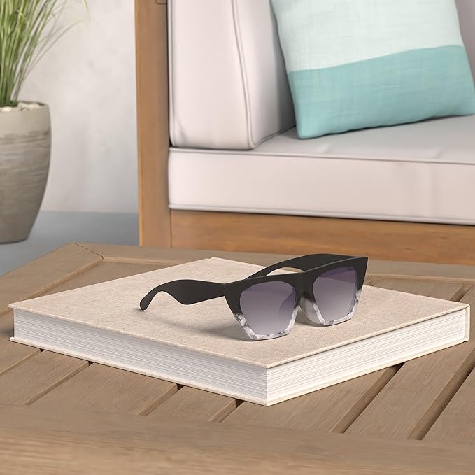 SOJOS Trendy Oversized Square Cateye Polarized Sunglasses Womens Big Frame Shades SJ2115