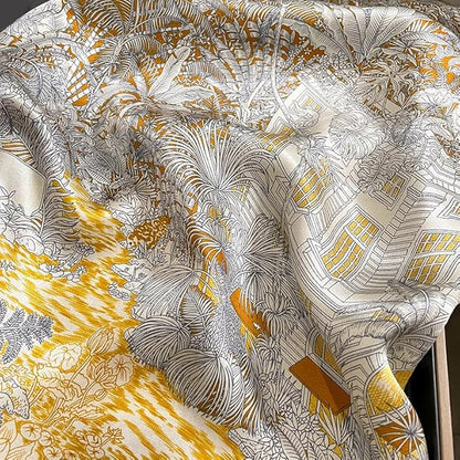 100% Pure Mulberry Silk Scarfs 26"x26" Square Scarf Women Neckerchief Headscarf hair scarf bandana Gift Packed