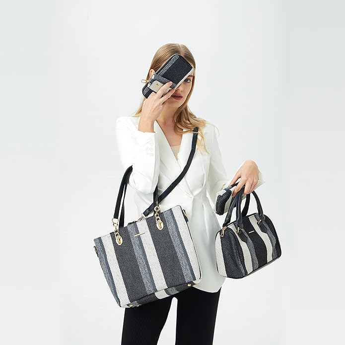 2E-youth Designer Purses and Handbags for Women Satchel Shoulder Bag Tote Top Handle Bag