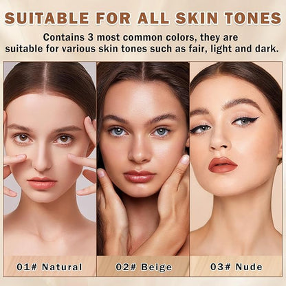 Airbrush Foundation Makeup Spray Full Coverage Foundation for Mature Skin,Long-lasting Airbrush Flawless Setting Spray,Waterproof Foundation for Smooth Radiant Skin (Natural/Warm Porcelain)
