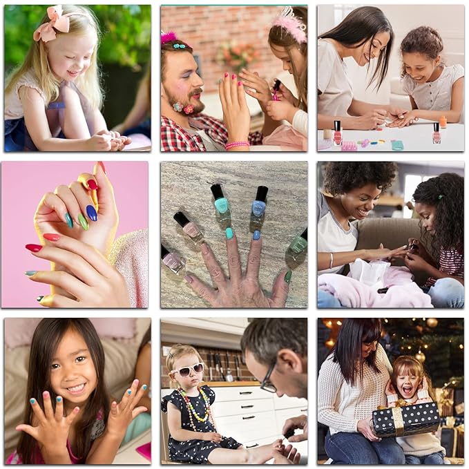 Nail Polish set,Quick-drying Fingernail Nail Polish Kit Easy Peel-off Nail Polish Nail polish & Decoration products Nail polish sets for women