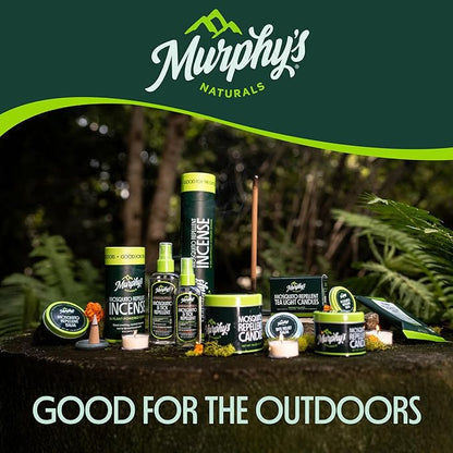 Murphy's Naturals Mini Mosquito Bug Repellent Candles for Outdoor Patio, Citronella & Essential Oils, 14-Hour Burn Time Each, 3.5 oz, 3-Pack