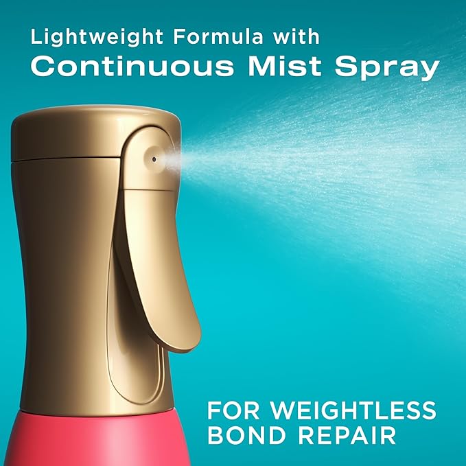 OGX Repair & Protect Bond Protein Repair 450°F Heat Protect Spray, Thermal Protection Spray for Targeted Damage Repair & Protection from Heat Damage, 6.5 fl. oz