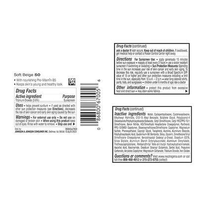 Neutrogena Healthy Skin Liquid Makeup Foundation with Broad Spectrum SPF 20 Sunscreen, Medium Coverage Foundation with Nourishing Pro-Vitamin B5, Soft Beige 50, 1 fl. oz