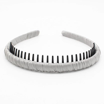 4 color Fashion hair bands headbands for women/Girls teeth comb Hair Accessories Non-slip Hair Hoop Resin Hairband Comfy headwear