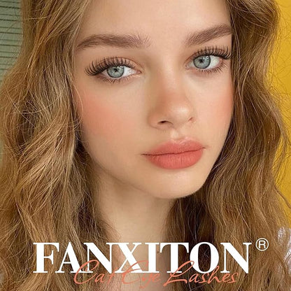 Natural DIY Lash Extension Kit Wispy Lash Clusters D Individual Lashes 20D+30D 280Pcs Lash Clusters Kit 8-16mm Eyelash Extension Kit by FANXITON