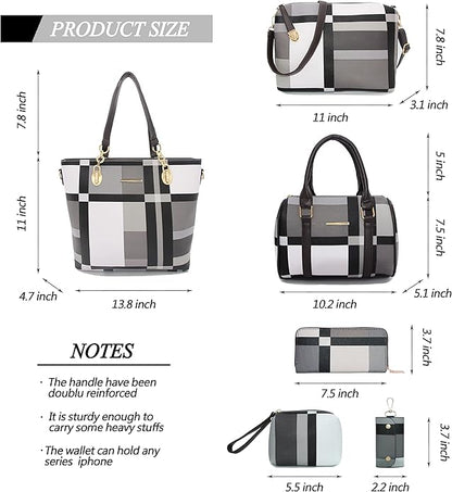 2E-youth Designer Purses and Handbags for Women Satchel Shoulder Bag Tote Top Handle Bag