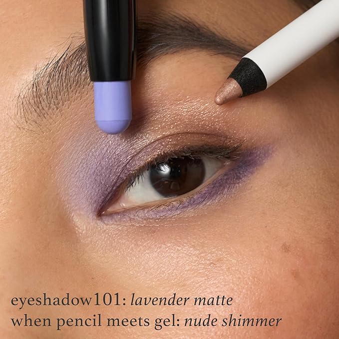 Julep Eyeshadow 101 Cream-to-Powder Waterproof Shadow Stick – Lavender Matte – Long-Lasting, Crease-Proof, Light Purple Matte Cream Eyeshadow with Built-in Smudger