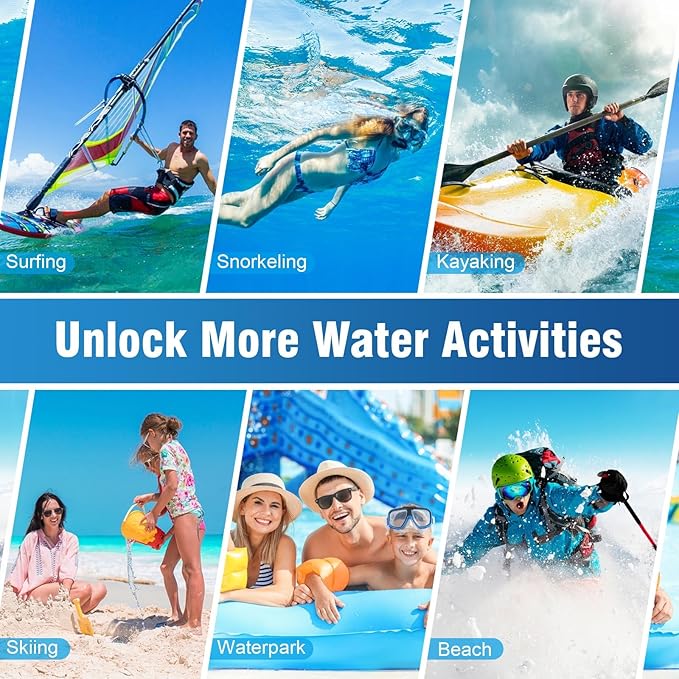 2L Large Waterproof Phone Pouch - [Oversized] [Floating] Waterproof Pouch for iPhone Galaxy Google and More, IPX8 Waterproof Dry Bag for Beach Vacation Belongings, Black