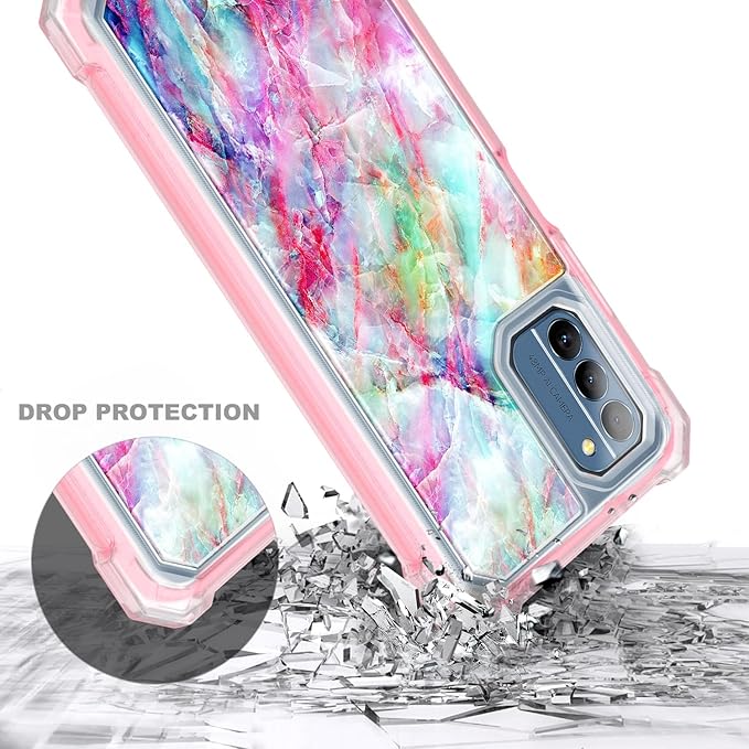 NZND Compatible with Nokia G100 Case (N150DL) /Nokia C300 (N155DL) with [Built-in Screen Protector], Full-Body Protective Shockproof Rugged Bumper Cover, Impact Resist Phone Case (Fantasy)